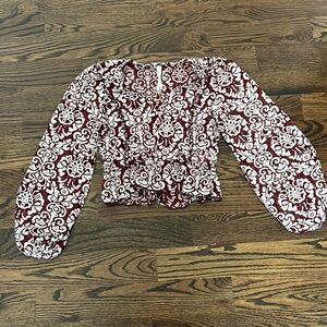 Anthropologie bubble sleeve top